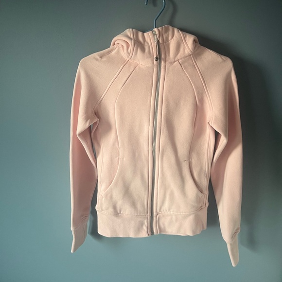 lululemon athletica Tops - Lululemon Athletica Light Pink Zip-Up Hoodie